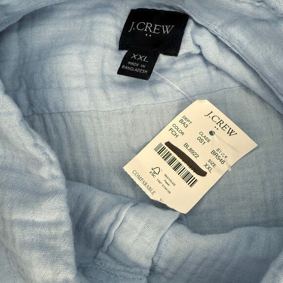 J. Crew Short Sleeve Button Up Size XXL - Picture 6 of 8